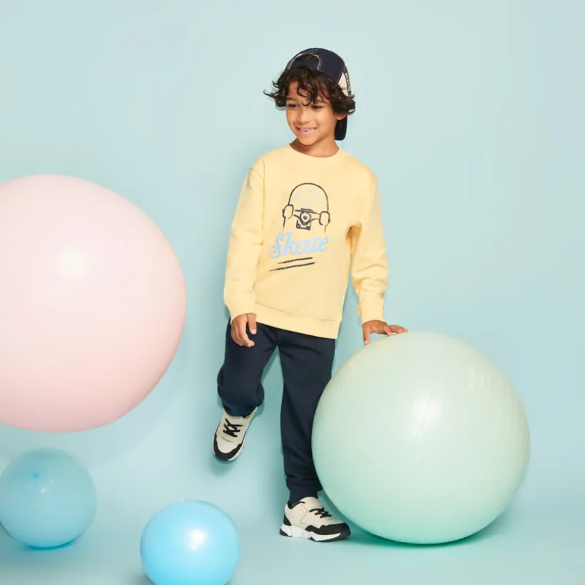 Sweatshirt met puff print jongens