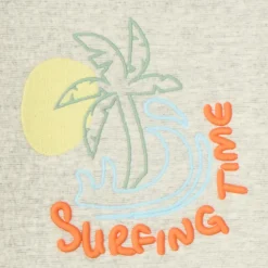 Sweatshirt met surfen borduursel voor babyjongen