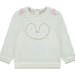 Sweatshirt sherpa met borduursels en oren meisjes