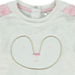 Sweatshirt sherpa met borduursels en oren meisjes