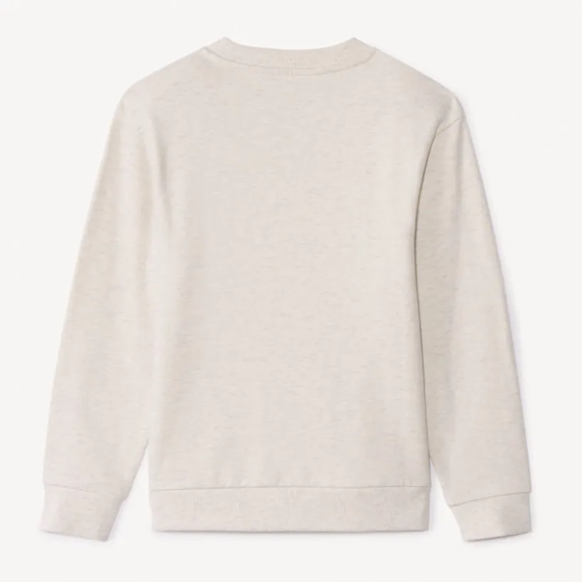 Sweatshirt van effen fleece jongens
