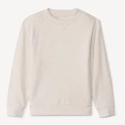 Sweatshirt van effen fleece jongens