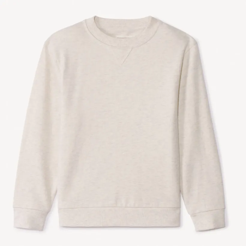 Sweatshirt van effen fleece jongens