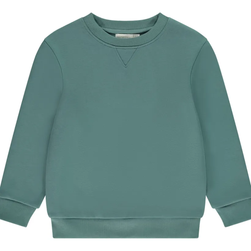 Sweatshirt van effen fleece jongens