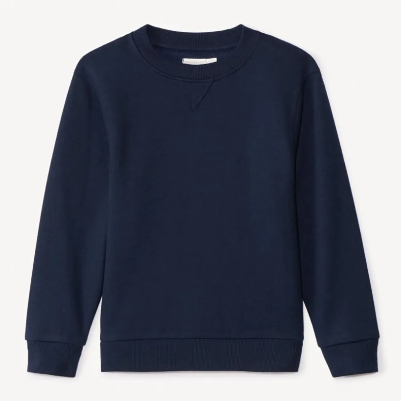 Sweatshirt van effen fleece jongens