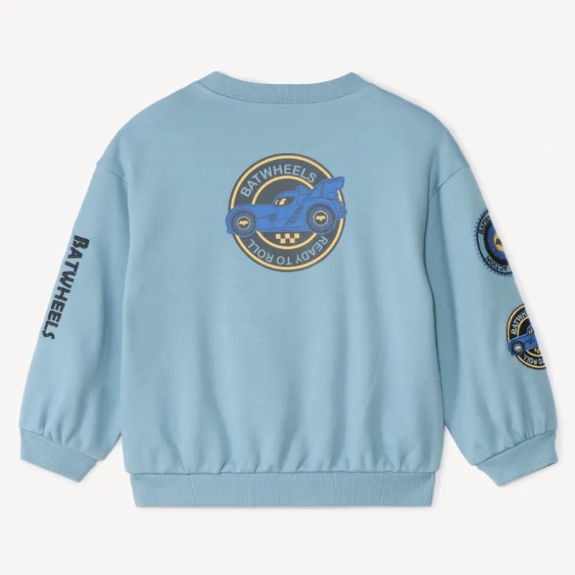 Sweatshirt van fleece met Batwheels-print van Warner voor babyjongen