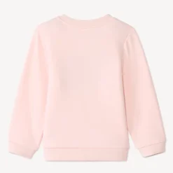 Sweatshirt van fleece met 3D lusjespatches voor babymeisje