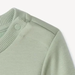 Sweatshirt van fleece met 3D lusjespatches voor babymeisje