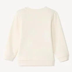 Sweatshirt van fleece met 3D lusjespatches voor babymeisje