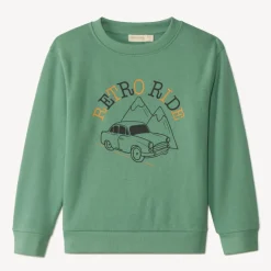 Sweatshirt van fleece met fantasieprint jongens