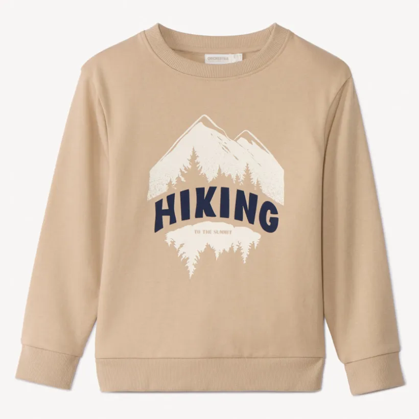 Sweatshirt van fleece met fantasieprint jongens