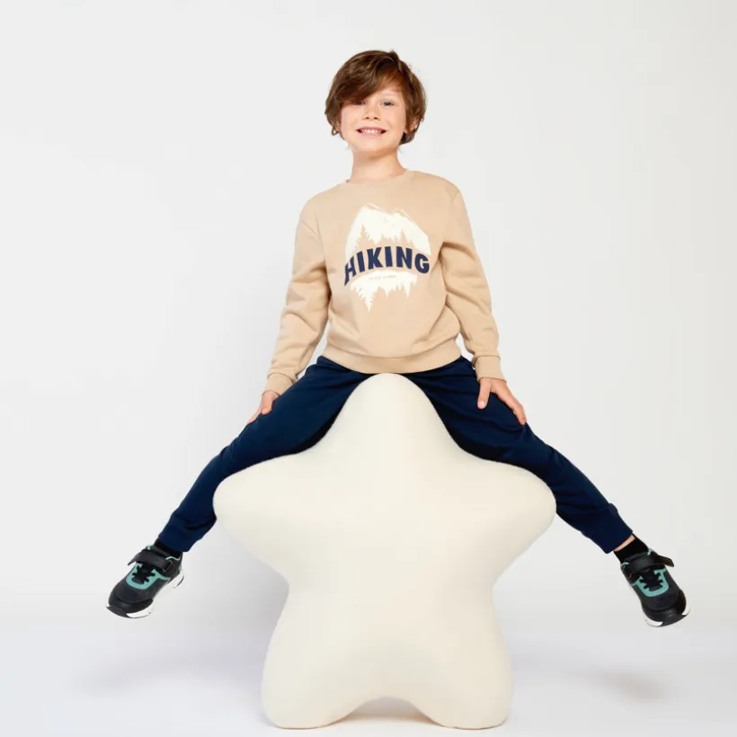 Sweatshirt van fleece met fantasieprint jongens