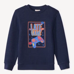 Sweatshirt van fleece met fantasie jongens