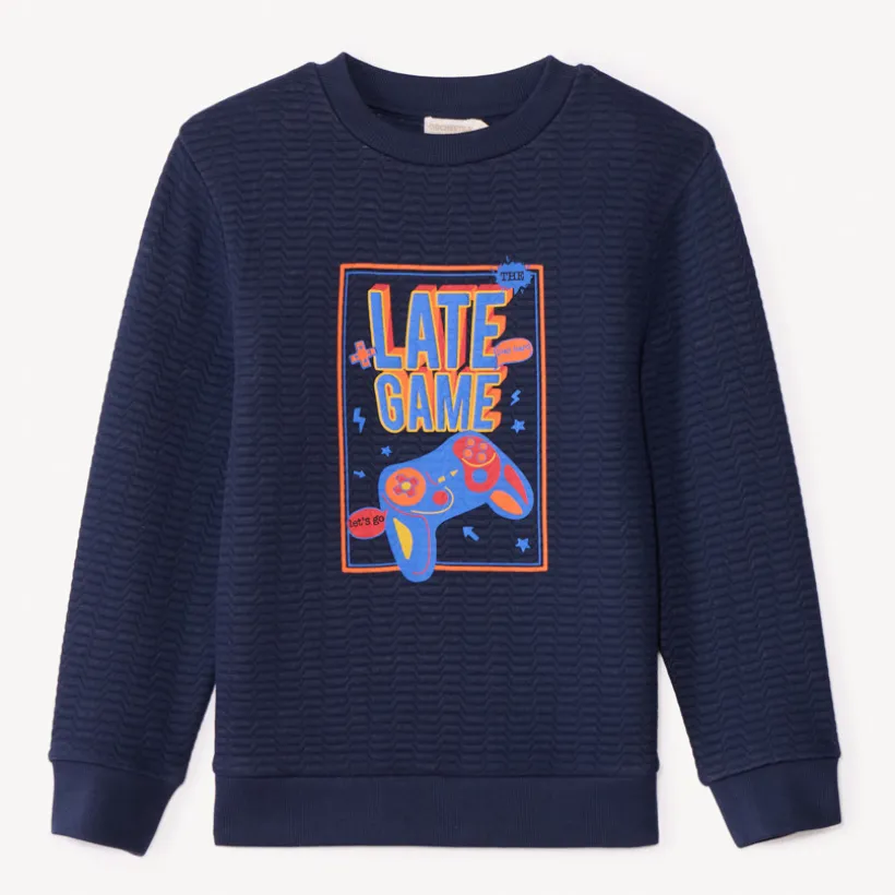 Sweatshirt van fleece met fantasie jongens