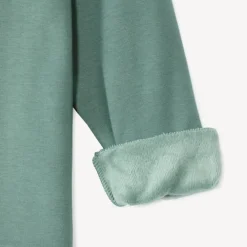 Sweatshirt van fleece met patchletters in lussen jongens