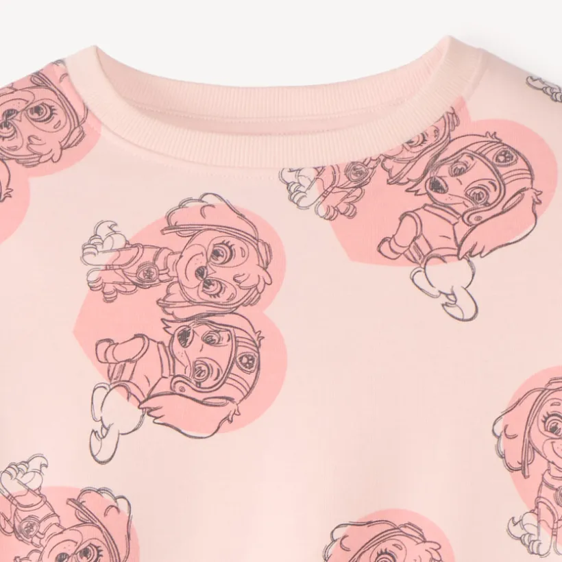 Sweatshirt van fleece met print van Stella en Libert van de Paw Patrol meisjes.