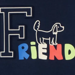Sweatshirt van fleece met reliëfprint voor babyjongens