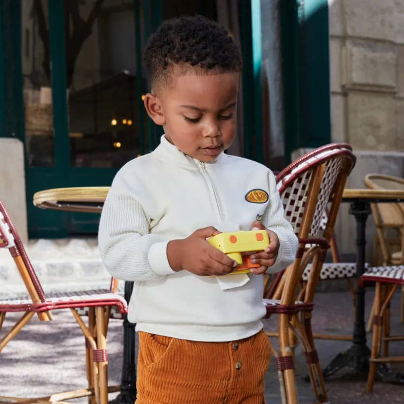 Sweatshirt voor babyjongen met skate-patch