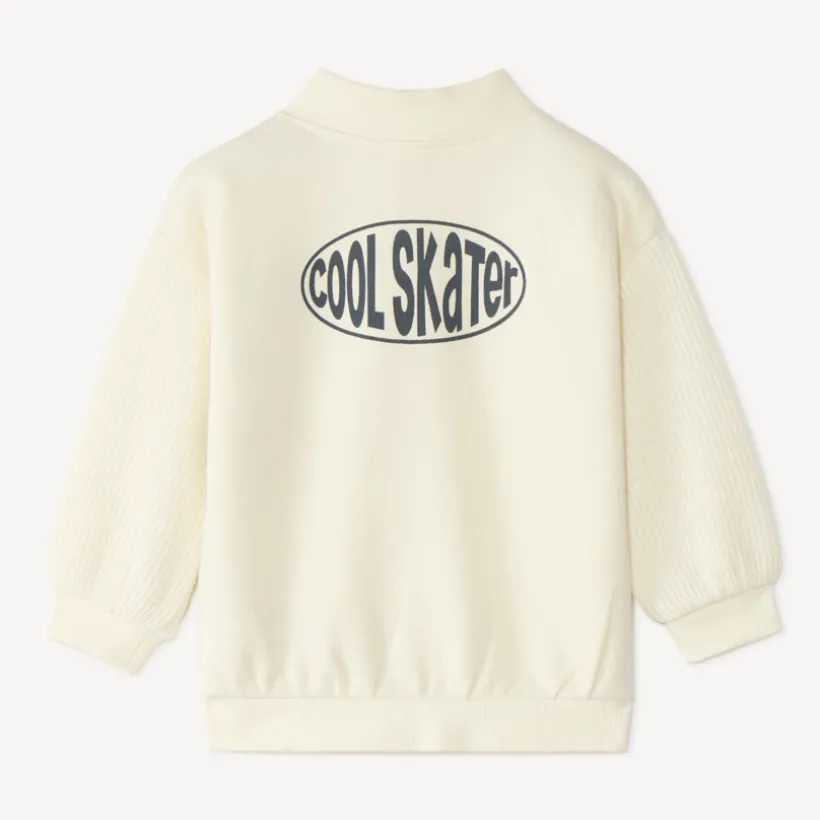 Sweatshirt voor babyjongen met skate-patch