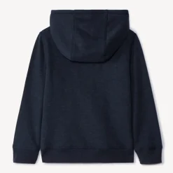 Sweatvest met kap in fleece jongens