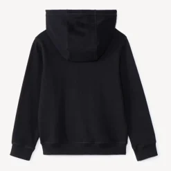 Sweatvest met kap in fleece jongens