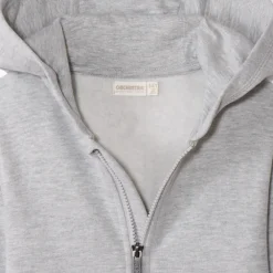Sweatvest met kap in fleece jongens