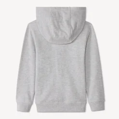 Sweatvest met kap in fleece jongens