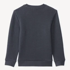 Sweat voor jongens in textuurgebreide stof met fantasieprint