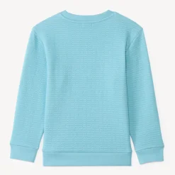 Sweat voor jongens in textuurgebreide stof met fantasieprint