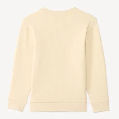 Sweat voor jongens in textuurgebreide stof met fantasieprint