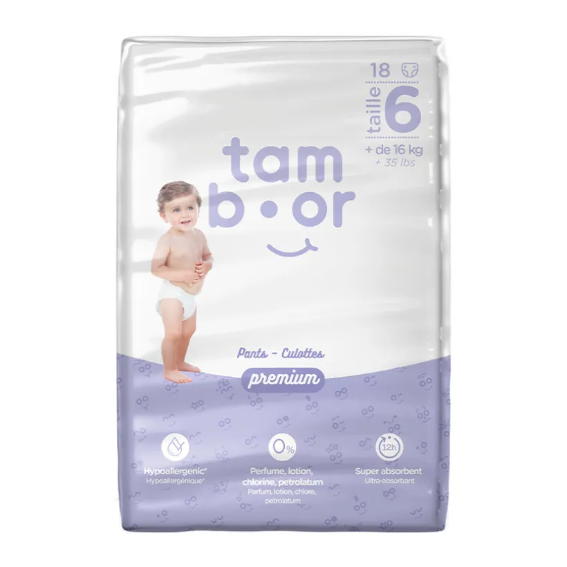 Tamboor Premium luiers Magical Tubes maat T6 XL x18