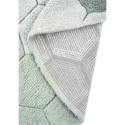 Tapijt rond wasbaar Honeycomb Blue Sage