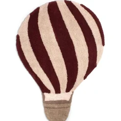 Tapijt wasbaar 104x74cm Luchtballon Donker rood