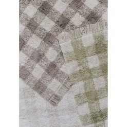 Tapijt wasbaar 90x120cm Vichy Bruin