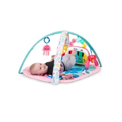 TAPIS D'EVEIL 4 EN 1 KICKIN TUNES MEDUSE ROSE