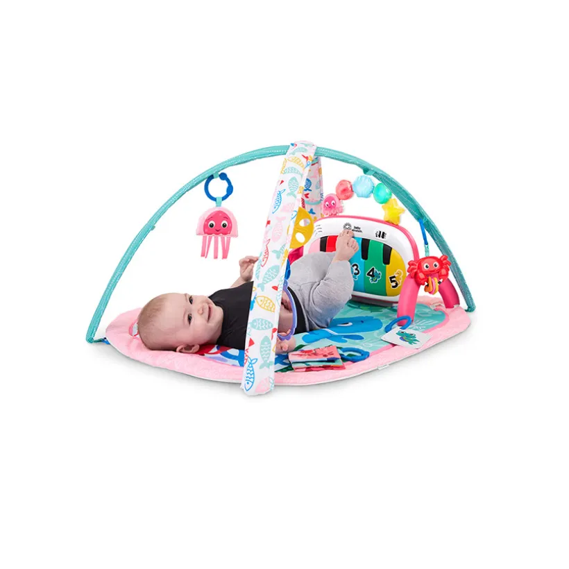 TAPIS D'EVEIL 4 EN 1 KICKIN TUNES MEDUSE ROSE