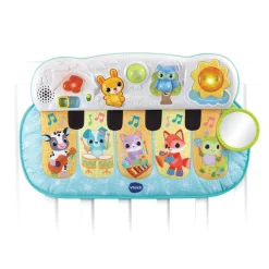 Tap tap piano met 5 toetsen van stof en 2 speelmodes voor baby's