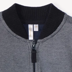 Teddy-col gebreide gilet voor babyjongen