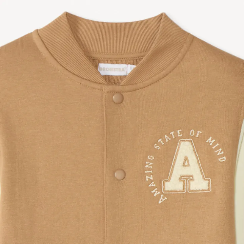 Teddy fleece jack met bouclette patch jongens