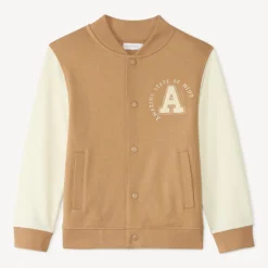 Teddy fleece jack met bouclette patch jongens