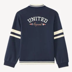 Teddy gilet jongens van fleece met decorative borduring