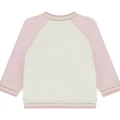 Teddy jas in fleece met colour block effect meisjes