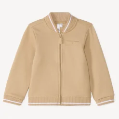 Teddy kraag gebreide vest voor babyjongen
