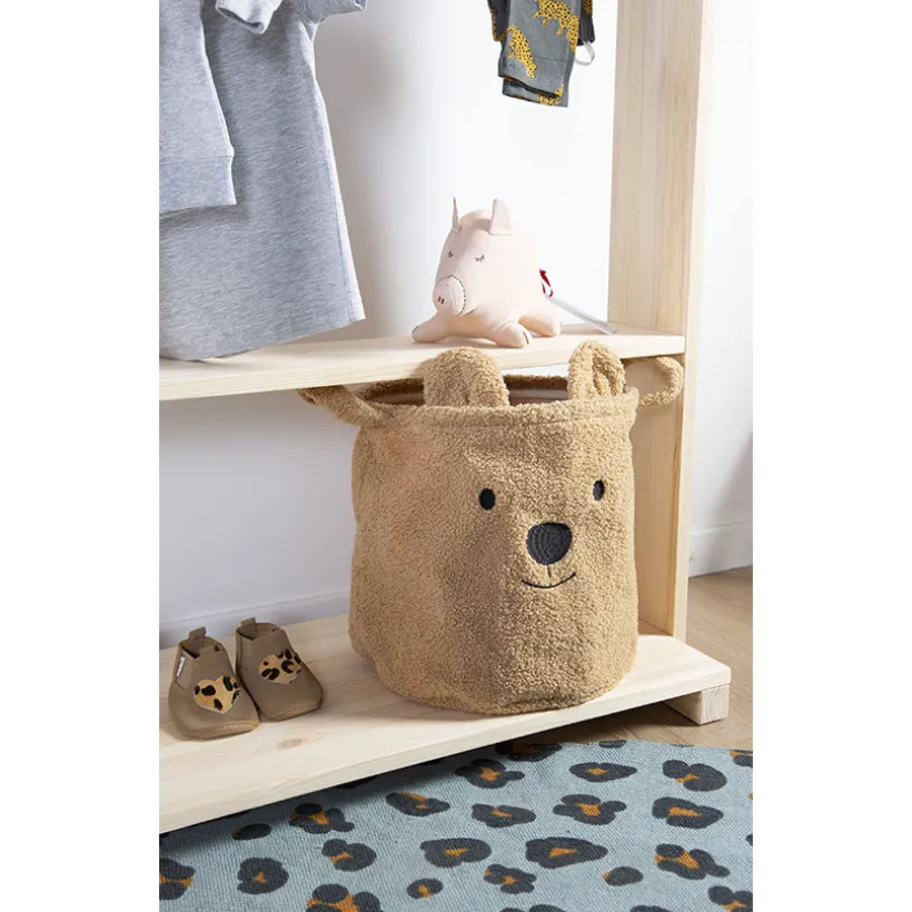 teddyopslagmand beige 30 x 30 x 30 cm
