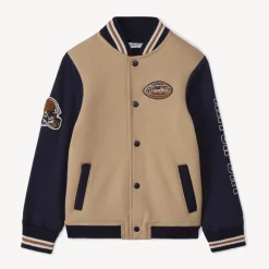 Teddyvest in fleece met American footballmotief jongens