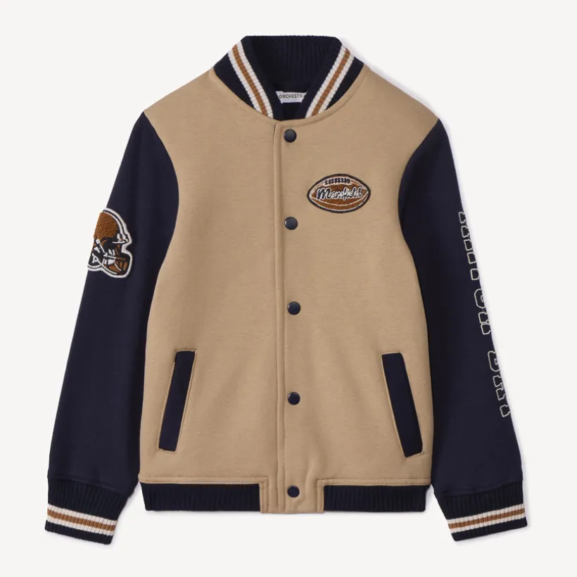 Teddyvest in fleece met American footballmotief jongens