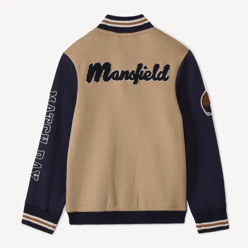 Teddyvest in fleece met American footballmotief jongens