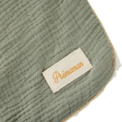 Tetra deken met dubbele sherpa 80 x 80 cm groen