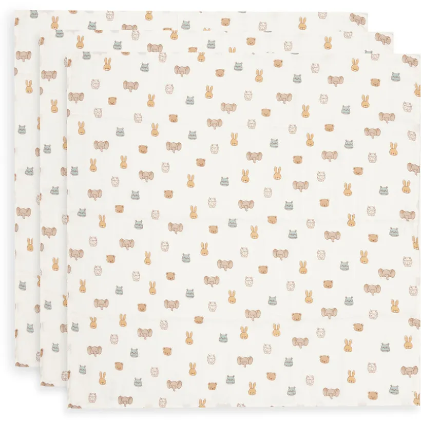 Tetradoeken katoenen gaas 70x70cm Jollies 3stks