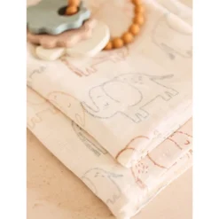 Tetra doek Large - 115x115 cm - Elephant Tales - 2 stks